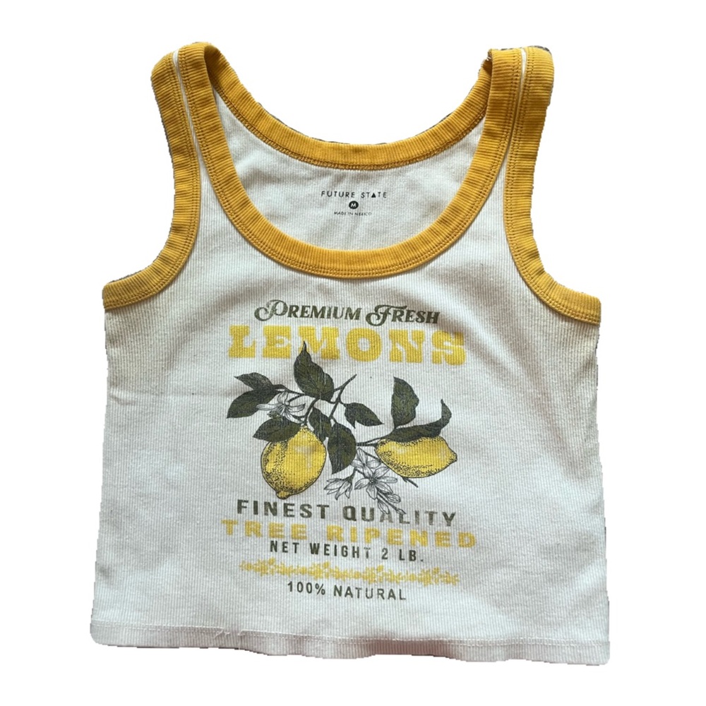 URBAN OUTFITTERS LEMON TANK TOP